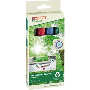 Edding Permanentmarker 22 4er-Set sortiert