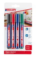 Edding Brillant-Papiermarker 30 4er-Blister sortiert