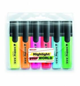 Edding Textmarker 345 6er-Set sortiert