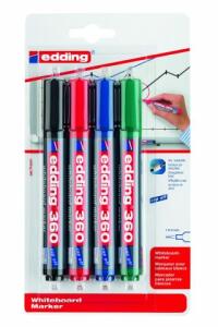 Edding Whiteboardmarker 360 4er-Blister sortiert