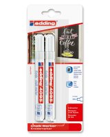 Edding Kreidemarker 4095 2er-Blister weiß
