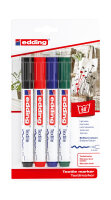 Edding Textilmarker 4500 4er-Blister sortiert basic