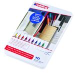 Edding Fineliner 55 0,3 mm 10er-Set Metallbox