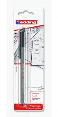 Edding Fineliner 55 1er-Blister schwarz