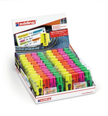 Edding Mini Textmarker 7 4er-Set sortiert