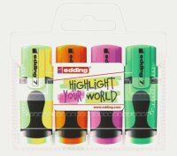 Edding Mini Textmarker 7 4er-Set sortiert