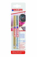 Edding Glanzlackmarker 780 2er-Blister gold-silber