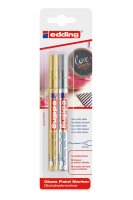 Edding Glanzlackmarker 780 2er-Blister gold-silber