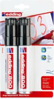 Edding Permanentmarker 800 2er-Blister schwarz