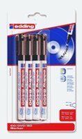 Edding CD-DVD-BD-Marker 8400 4er-Blister schwarz
