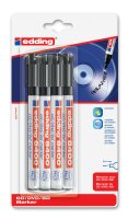 Edding CD-DVD-BD-Marker 8400 4er-Blister schwarz