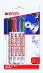 Edding CD-DVD-BD-Marker permanent 8400 0,5-1 mm 4er-Set Bl.