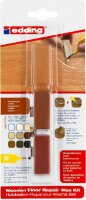 Edding Holzboden-Reparatur-Wachs-Set 8902 3er-Blister kirschbaum