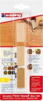 Edding Holzboden-Reparatur-Wachs-Set 8902 3er-Blister buche-ahorn