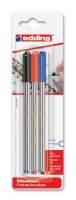Edding Fineliner 89 3er-Blister sortiert