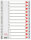 LEITZ Register A4 112 grau PP FolieDeckblatt aus Kartonmit folien