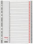 LEITZ Register A4 131 grau PP FolieDeckblatt aus Kartonmit folien