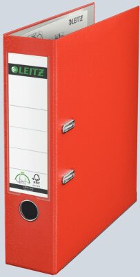 LEITZ 1010 Ordner Plastik A4 80 mm hellrot