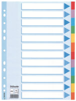 LEITZ Register blanko Karton A4 12 Blatt weiß...