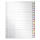 LEITZ 1278 Register PP blanko A4 20Blatt grau