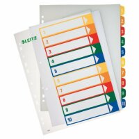 LEITZ 1293 Zahlenregister PP blanko bedruckbar A4...