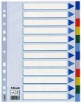 ESSELTE Register blanko A4 PP 12teilig + Deckblatt farbig