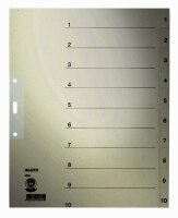 LEITZ 1232 Zahlenregister 110 Papier A4 Überbreite...