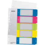 LEITZ 1241 Register Serie WOW 15 A4 Überbreite PP 5...