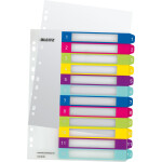 LEITZ 1244 Register Serie WOW 112 A4 Überbreite PP...