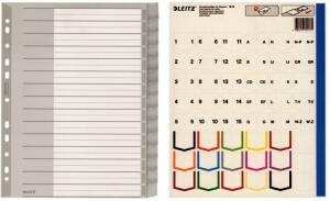 LEITZ Register Plastik blanco 15tlg REGIST.A4 15TLG.PL. 12760000