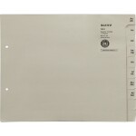 LEITZ Registerserie A4 75tlg. grau