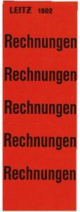 LEITZ 1502 Inhaltsschild Rechnungen selbstklebend 100 Stück rot