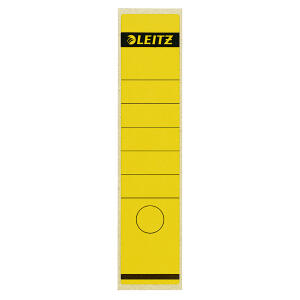 LEITZ 1640 Rückenschilder Papier lang/breit 10 Stück gelb