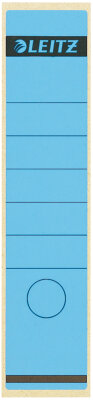 LEITZ 1640 Rückenschilder Papier lang/breit 10 Stück blau