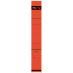 LEITZ 1648 Rückenschilder Papier lang/schmal 10 Stück rot