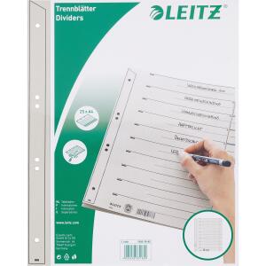 LEITZ Trennblatt überbreit A4 grau Trennblatt A4 Überbreite damit