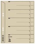 LEITZ Trennblatt A5 grau Trennblatt A5 mit Linienaufdruck