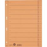 LEITZ Trennblatt A4 orange ungeöst Trennblatt A4...