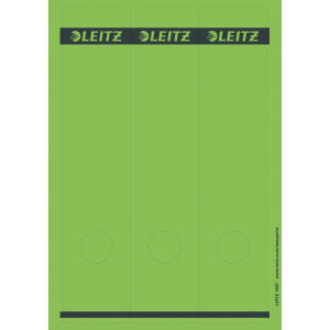 LEITZ 1687 PCbeschriftbare Rückenschilder Papier lang/breit 75 Stück grün
