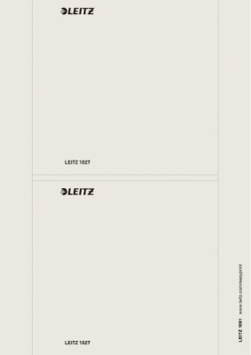 LEITZ Rückenschild 156x145 grau schmal passend für Ordner 1022 Maße(BxH