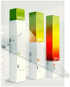 LEITZ Laminierhülle m.Abheftstreifen A4 Folientasche für Laminatoren 80 M