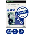 LEITZ 16935 Folientasche 250 Micron für A4 100...