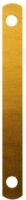LEITZ Deckschienen 9.7cm Metall gold 17140000 100ST
