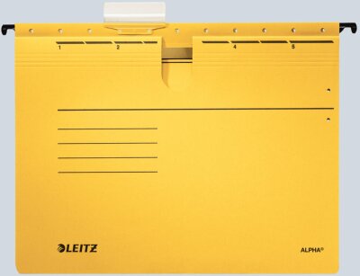 LEITZ 1984 Hängehefter ALPHA kfm. Heftung PendarecKarton gelb