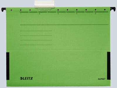 LEITZ 1986 Hängetasche ALPHA seitlich mit Fröschen PendarecKarton grün