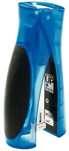 Rapid Heftgerät NXT transparent blau StandupHefter mit fester Heftung. Heftl