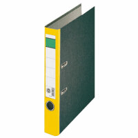 CENTRA Ordner A4 5cm gelb mit schwarzem Wolkenmarmor