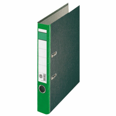 CENTRA Ordner A4 5cm grün mit schwarzem Wolkenmarmor