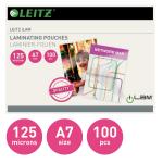 LEITZ 33805 Folientasche A7 glänzend 125 mym 100...