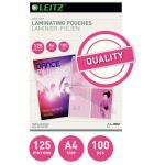 LEITZ 33808 Folientasche A4 glänzend 125 mym 100...